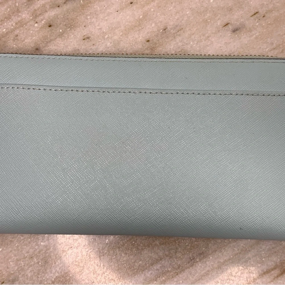 Kate Spade wallet NWOT slim bifold “Cameron” large in seaside blue - Picture 4 of 5